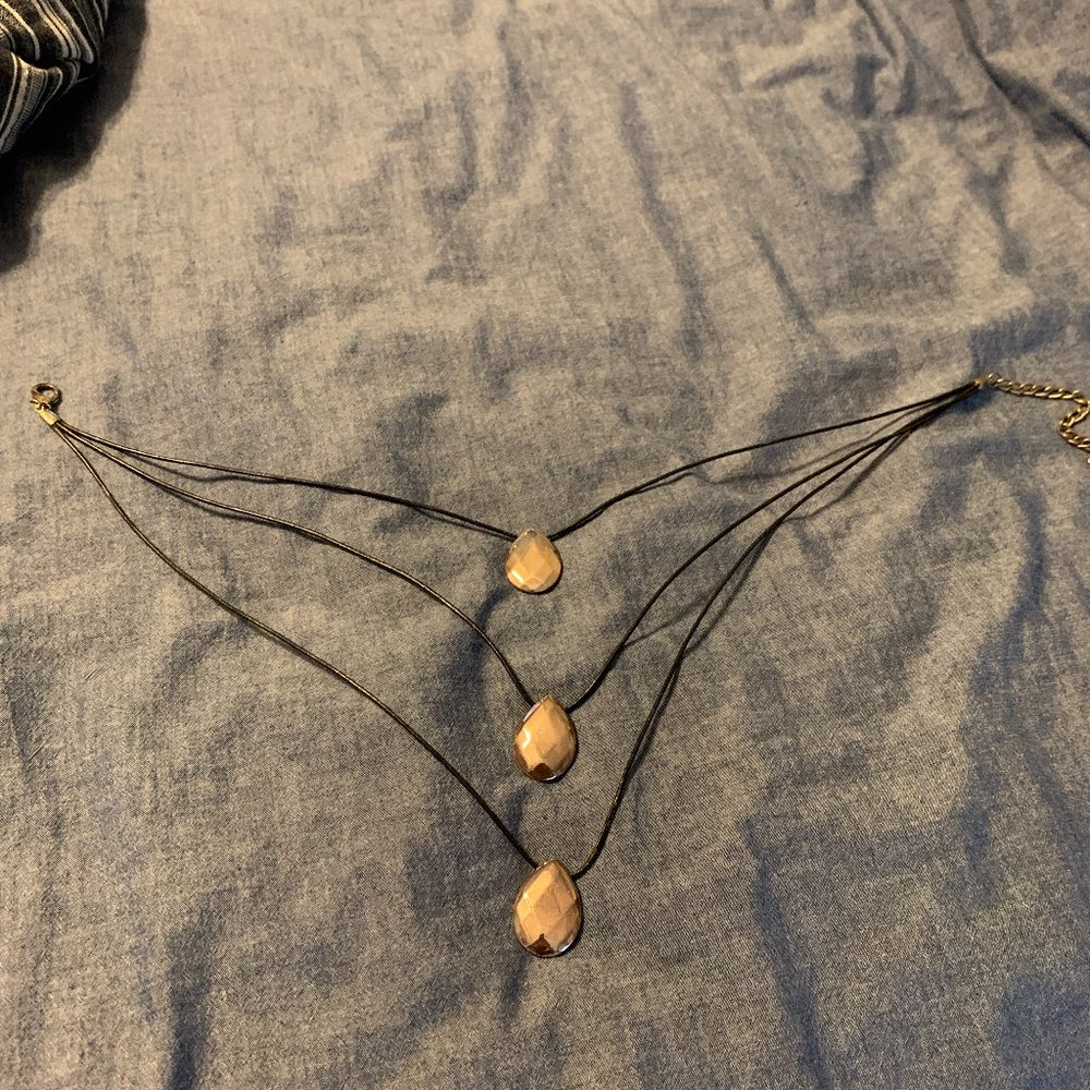 Silver Drop Necklace